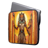 Sekhmet – Löwenköpfige Kriegsgöttin Laptopschutzhülle (Vorderseite Links)