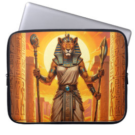 Sekhmet – Löwenköpfige Kriegsgöttin Laptopschutzhülle