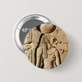 Sekhmet Löwin hieroglyphisch Button (Vorne & Hinten)