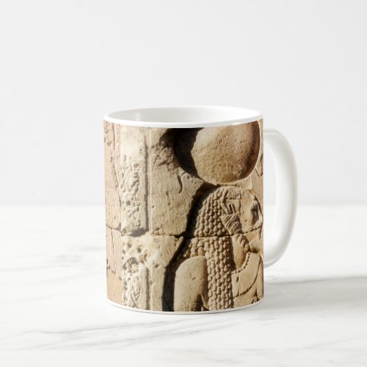 Sekhmet Löwin hieroglyphisch Kaffeetasse (VorderseiteRechts)