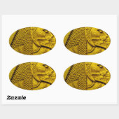 Sekhmet Ovaler Aufkleber (Blatt)