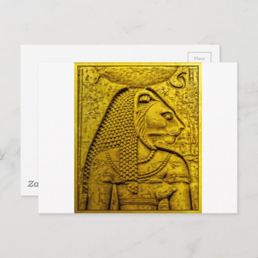 Sekhmet Postkarte (Vorne/Hinten)