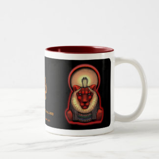 Sekhmet Tassen-Schwarzes, 11oz. Zweifarbige Tasse