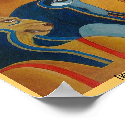Sekhmet und Thoth Poster (Ecke)