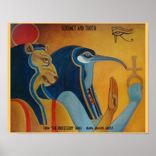 Sekhmet und Thoth Poster (Vorne)