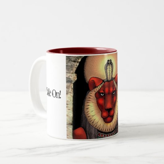 Sekhmet, Vegas-Turbulenz 2009 Zweifarbige Tasse (Vorderseite Links)