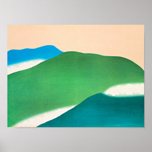 Sekka - Grüne Berge, feine Kunstmalerei, Poster