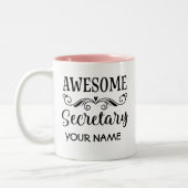 Sekretär Appreciation Week Personalized Mug Zweifarbige Tasse (Links)
