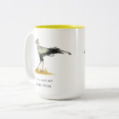 Sekretär Bird Affirmations Two-Tone Coffee Tasse (Vorderseite Links)
