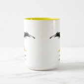 Sekretär Bird Affirmations Two-Tone Coffee Tasse (Mittel)