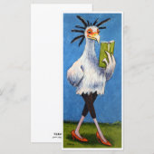 Sekretär Bird in Red Shoes Karte (Vorne/Hinten)