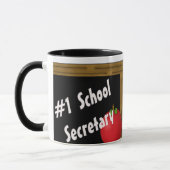 Sekretär der Schule#1 Tasse (Links)
