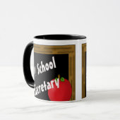 Sekretär der Schule#1 Tasse (Vorderseite Links)