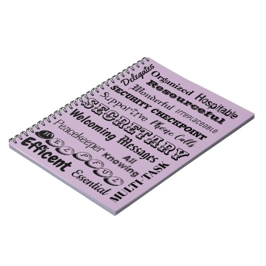 Sekretär Notebook Notizblock (Linke Seite)