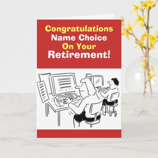 Sekretär, Persönlicher Assistent oder typistisches Karte (Gelbe Blume)