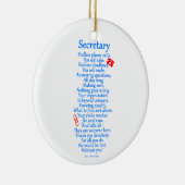 Sekretär Thank You Keramik Ornament (Rechts)