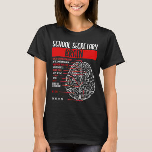 Sekretariat der Schule Brain School T-Shirt