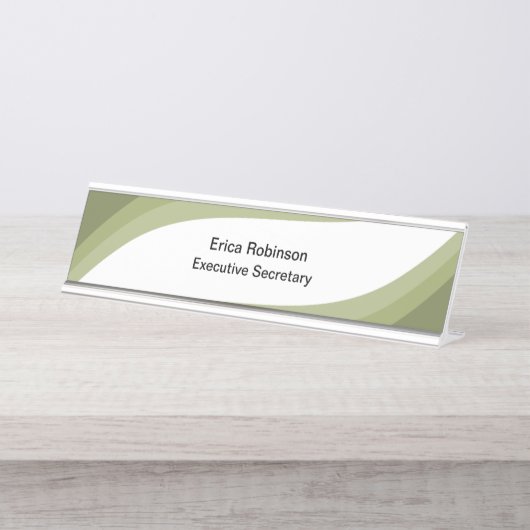Sekretariat für moderne Führungskraft Schreibtischnamensplakette (Vorderseite )