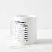 Sekretariatsassistentin Cool Administrator Kaffeetasse (Vorderseite Links)