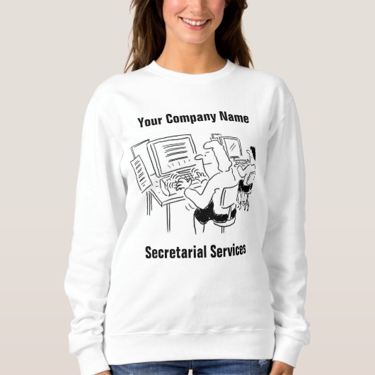 Sekretariatsdienste Cartoon T - Shirt (Vorderseite)