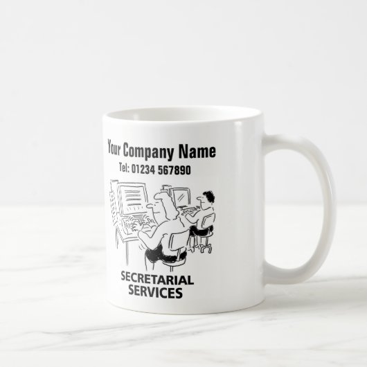 Sekretariatsdienste Cartoon Tasse (Rechts)