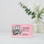 Sekretariatsdienste Visitenkarte (Stehend Vorderseite)