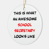 Sekretariatsschule, phantastisch keramikornament (Links)