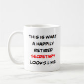 Sekretärin im Ruhestand Kaffeetasse (Links)