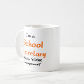 Sekretärinnenschule Kaffeetasse (Vorderseite Links)