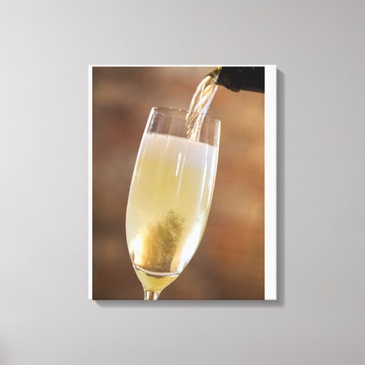 Sekt Leinwanddruck (Vorderseite)