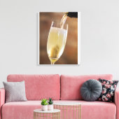 Sekt Leinwanddruck (Insitu (Wohnzimmer))