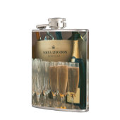 Sektflasche Flachmann (Links)