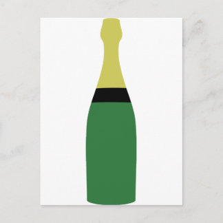Sektflasche Postkarte