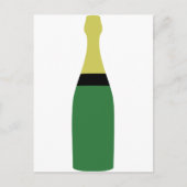 Sektflasche Postkarte (Vorderseite)