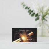 Sektflasche Visitenkarte (Stehend Vorderseite)