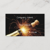 Sektflasche Visitenkarte (Vorderseite)