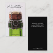 Sektflasche | Von Nahem Visitenkarte (Vorne/Hinten)