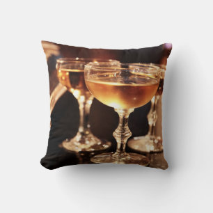 Sektglas goldener Toast Kissen