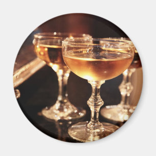 Sektglas goldener Toast Magnet