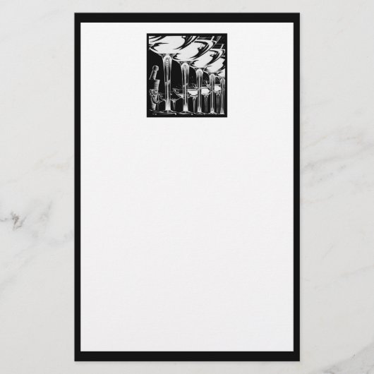 Sektgläser Briefpapier (Vorderseite)