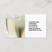 Sektgläser | Catering Banquet Visitenkarte (Rückseite)