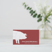 Sektionierte GRILLEN Rote Visitenkarte (Stehend Vorderseite)