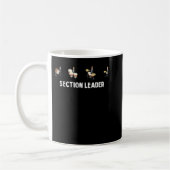 Sektionsleiter Marching Band Drumline Drummer133 Kaffeetasse (Links)