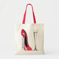 Sektkelch-Glas und Korkenzieher-Stilett-Schuh
