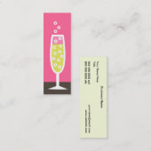 Sektkelch Mini Visitenkarte (Vorne/Hinten)