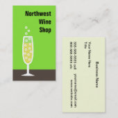 Sektkelch Visitenkarte (Vorne/Hinten)