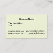 Sektkelch Visitenkarte (Rückseite)