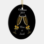 Sektkelche auf Schwarzem Keramikornament (Rechts)