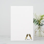 Sektkelche Prost Briefpapier (Stehend Vorderseite)