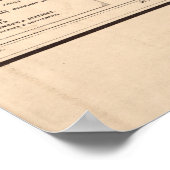 Sektorale Karte des Gebiets Dakota Poster (Ecke)